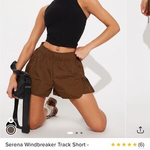 Fashion Nova Brown Athletic Shorts